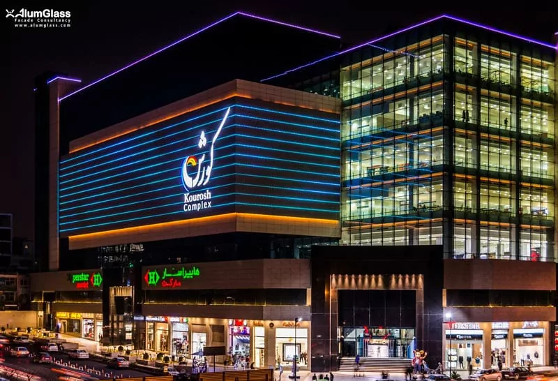 سامانه اعلام حریق مجتمع تجاری کورش